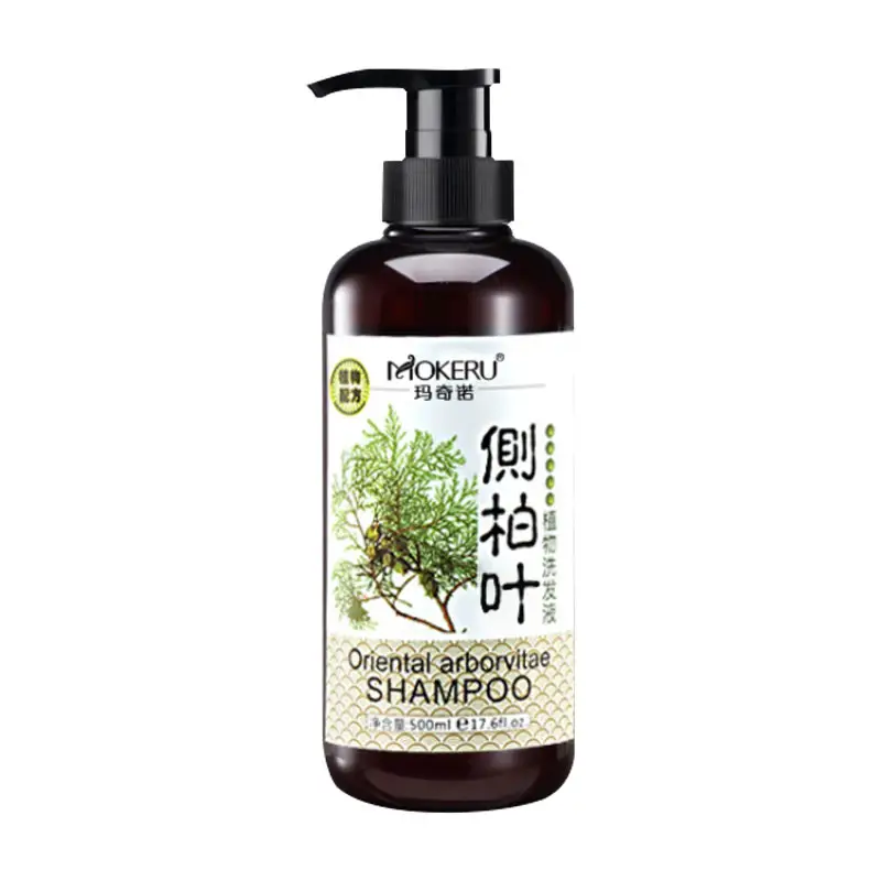 Own brand natural nourishing shampoo for treatment hair loss plant serum shampoo wiht OEM cheap price for daily family use