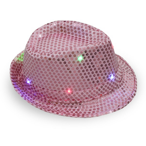 Chapeaux lumineux en gros, chapeaux de cowboy et de <span class=keywords><strong>cowgirl</strong></span> à LED, chapeaux à paillettes pour costumes de rave pour enfants - Product Image 5
