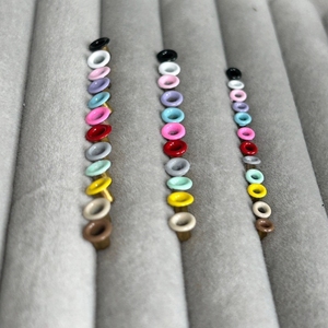 Ojetes de cobre mini coloridos de 1.0-2.5mm, ojetes pintados estilo caramelo para zapatos de muñecas BJD, orificios para cinturones DIY y accesorios para bolsos, mezclados/1 color - Product Image 3