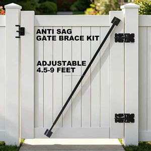 4,5-8,5 Fuß Verstellbares Tor-Antidurchhang-Verstrebungsset für Gartenholzzäune – Verstärkungs- und Stützset für den Außenbereich - Product Image 4