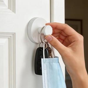 Crochet de suspension à ventouse pour douche, en acier inoxydable, <span class=keywords><strong>sans</strong></span> perçage, pour serviettes, salle de bain et <span class=keywords><strong>cuisine</strong></span>, vente en gros, direct usine, 1 pièce - Product Image 4