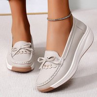 Mode femmes décontracté sport baskets chaussures à semelle souple reniflard anti-glissant bureau extérieur appartements mocassins marche Style chaussures