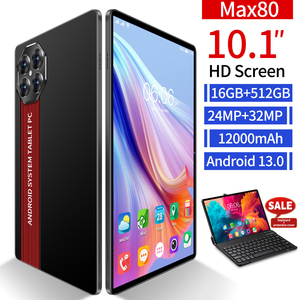 แท็บเล็ต Max80 ขนาด 10.1 นิ้ว ระบบ Android 13 หน่วยความจำ 16GB+512GB Octa Core พร้อมเคสคีย์บอร์ด แบตเตอรี่ 12000mAh หน้าจอ HD - Product Image 2