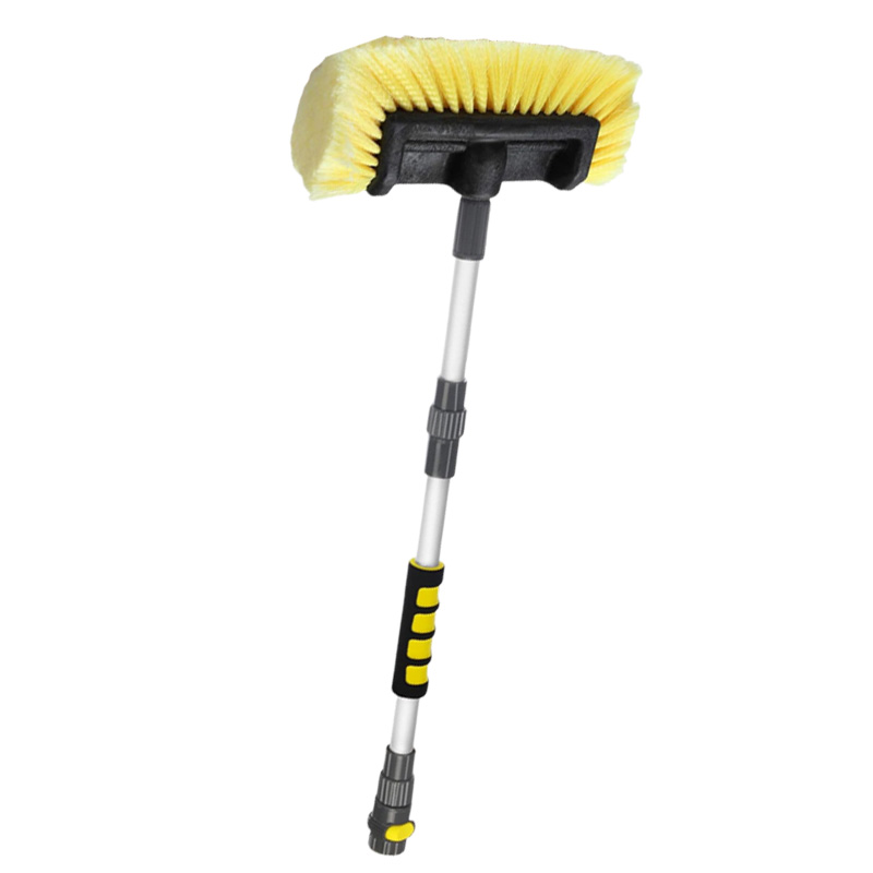 51-Inch Extra Long Car Wash Brush - 10-Inch Soft Bristle Head for Vehicles House Siding and Floors