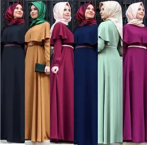 2022 इस्लामी Abaya कपड़े अरब देवियों क़फ़तान कफ्तान मलेशिया Abaya दुबई तुर्की देवियों वस्त्र महिलाओं मुस्लिम पोशाक