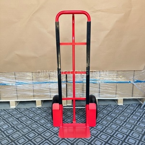 Troli Dorong Dua Roda Rangka Logam Kuat untuk Pasar Eropa dengan Roda PU, untuk Penyimpanan Industri & Belanja, Tersedia OEM - Product Image 2