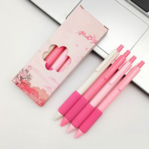 Thiết kế mới mềm mại Những đám mây bọt biển Gel bút viết không mệt mỏi khô mịn mềm Grip 0.5mm Mực đen bút dễ thương màu xanh lá cây Gel bút - Product Image 4