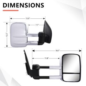 <span class=keywords><strong>Espejo</strong></span> retrovisor de remolque de extensión plegable Manual cromado FARWIDE para <span class=keywords><strong>Nissan</strong></span> <span class=keywords><strong>Pathfinder</strong></span> NAVARA D40/550 2004 - 2015 - Product Image 5