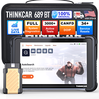 THINKCAR THINKSCAN 689BT Sistem Lengkap Tyler AI OBD2 Scanner Pengkodean ECU CANFD DOIP Dua Arah 34 Reset Alat Diagnostik Mobil