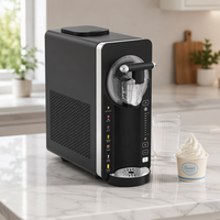 Machine à fabriquer des glaces molles, des yaourts glacés et des milk-shakes entièrement automatique, facile à utiliser, pour la maison