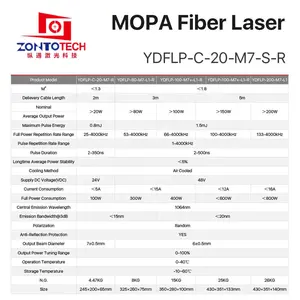 Fonte laser am44 3d fibra mopa jpt, ponto vermelho 20w