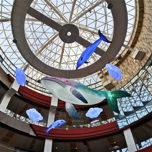 Décorations suspendues géantes, accessoires gonflables, animaux gonflables lumineux, <span class=keywords><strong>baleine</strong></span> gonflable de 10 m - Product Image 2