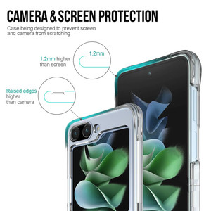 Funda Transparente Rígida Ultrafina para Teléfono, Carcasa Transparente Antigolpes para Samsung <span class=keywords><strong>Galaxy</strong></span> Z Flip 5 6 4 <span class=keywords><strong>3</strong></span> 7 <span class=keywords><strong>ZFlip</strong></span> 2 - Product Image 5