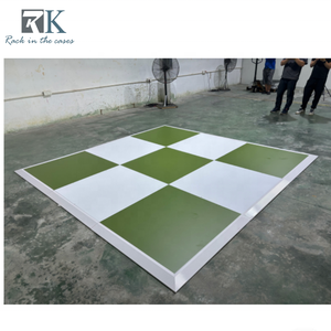 Modern Simple Dance Floor White and and Green Dance Flooring Square Dance Floor Panels - Product Image 4