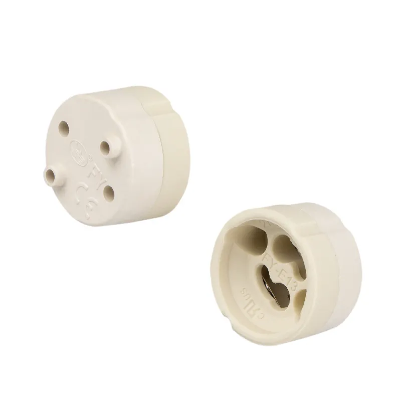 High quality GU10 ceramic lamp holder GZ10 halogen lamp accessories