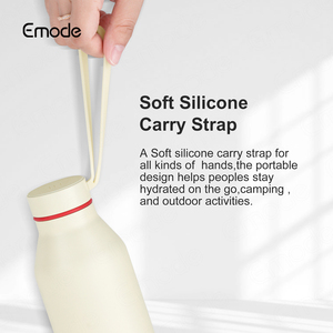 Articles promotionnels Emode Bouteille d'eau en acier inoxydable de 18oz avec sangle, fiole à vide isolée pour garder le chaud et le froid sans BPA Meilleur cadeau - Product Image 3
