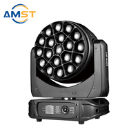 Luz Móvil de Cabeza con Zoom DMX512, 19X40W RGBW 4IN1, Tipo Ojo de Abeja, para Discotecas, Conciertos, Bodas y Bares, en Oferta