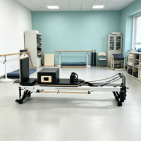 Machine de fitness et de remise en forme Pilates Reformer en aluminium à ressorts, importée d'Allemagne