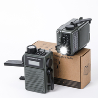 T-6682 Solar Hand Crank AM FM SW Emergency Radio Survival Radio LCD Display TF/USB, Flashlight & SOS Alarm for Outdoor Emergency