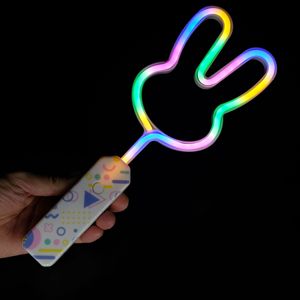 Trompeten-Fee Mehrfarbiger Leuchtstab Verstellbarer LED Herzförmiger Zauberstab Sternenzauberstab Neonlicht Mädchen-Party-Spielzeug Kinder-Leuchtstab - Product Image 6