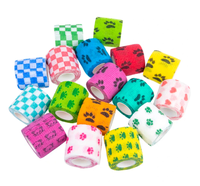 Bande de protection auto-adhésive élastique non tissée pour animaux de compagnie, accessoire de protection sportive pour pattes de chien, bandage extensible