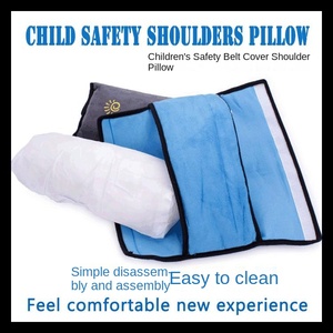 Protège-ceinture de sécurité de voiture en peluche extensible et mignon pour enfant, réglage de la ceinture de sécurité, coupe-vent, 3 polyester - Product Image 2