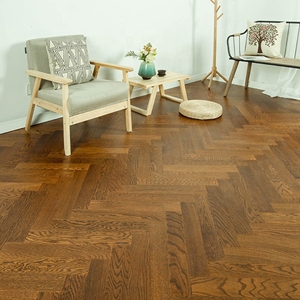 Phong Cách Hiện Đại Trắng Chải Sàn Gỗ Sồi Thiết Kế Gỗ Fumed Gỗ Cứng Sàn Gỗ Cho Trong Nhà Phòng Khách Sử Dụng - Product Image 2