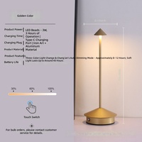Lampe de table LED créative minimaliste moderne en forme de champignon, lumière d'ambiance à intensité variable pour salle à manger, chambre, bar, décoration de la maison