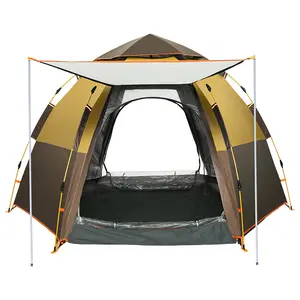 डेरा डाले हुए पॉप अप तम्बू आसान सेटअप आउटडोर लंबी पैदल यात्रा निविड़ अंधकार हल्के पॉप अप गुंबद तम्बू के लिए टेंट