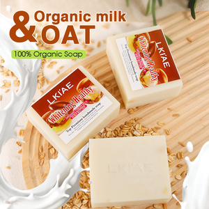 100% glicerina Natural procesada en frío piel <span class=keywords><strong>de</strong></span> bebé elasticidad manteca <span class=keywords><strong>de</strong></span> karité hierbas <span class=keywords><strong>avena</strong></span> colágeno blanqueamiento jabón facial <span class=keywords><strong>para</strong></span> manchas oscuras - Product Image 2