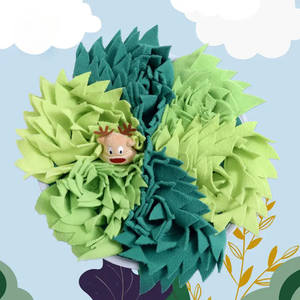 Tapis de renifflement personnalisé pour chien, tapis rond à motif floral pour chiens, tapis de renifflement pour animaux de compagnie, série The Seasons and You, tapis de renifflement pour chien - Product Image 3