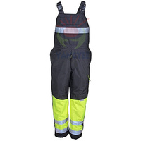 Pantalon à bavette cargo multi-poches haute visibilité pour hommes personnalisé Pantalon à bavette uniforme de travail avec bande réfléchissante