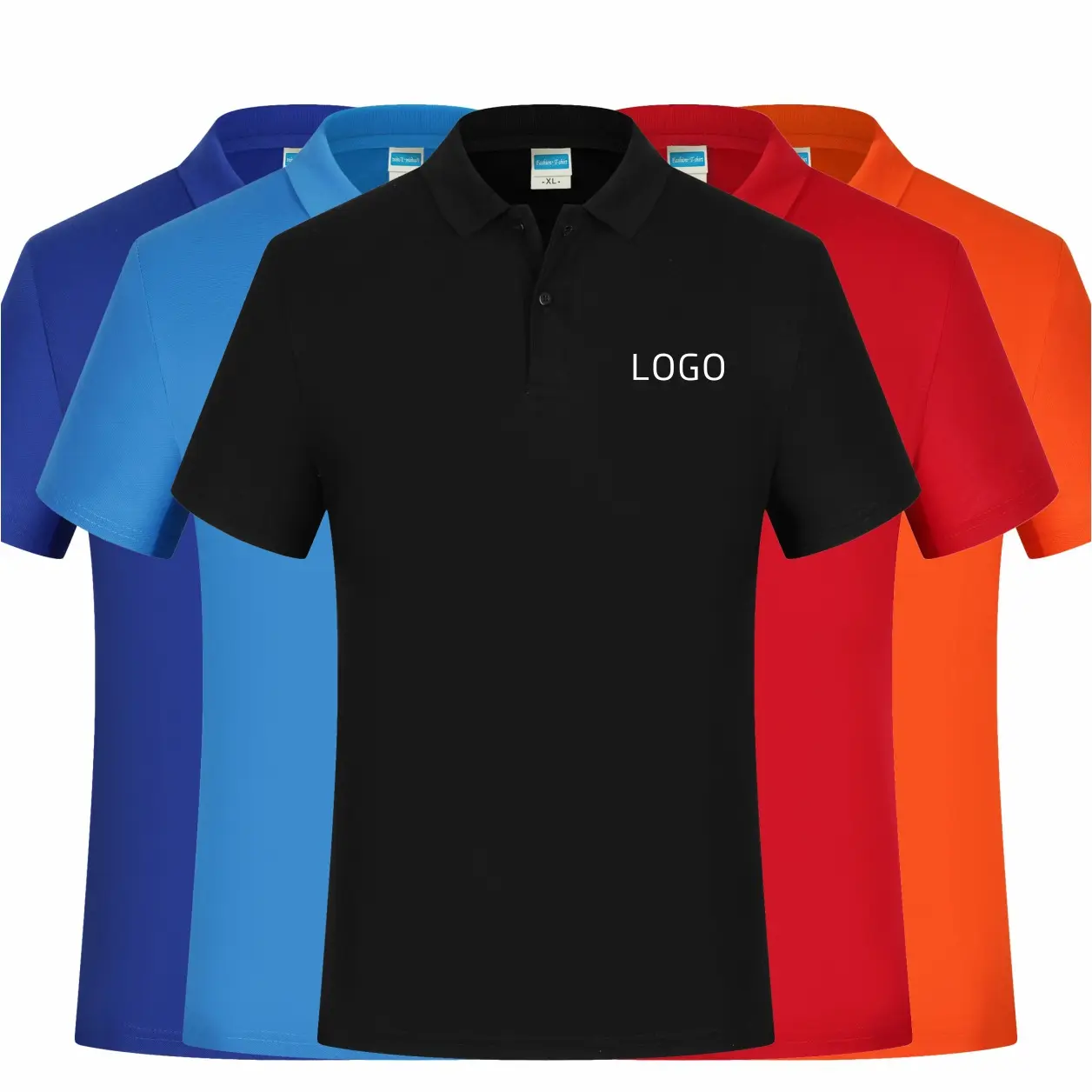 Polo de manga corta de algodón mercerizado para jóvenes, camisa con solapa de color sólido de MT-26, se acepta logotipo personalizado