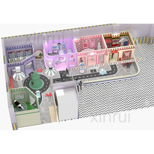 Une ville de jeu fantaisiste moderne pour les enfants dans les centres de jeu, offrant une <span class=keywords><strong>aventure</strong></span> urbaine unique et imaginative. - Product Image 1