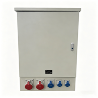 Boîte de distribution d'énergie industrielle basse tension avec prises, étanche IP65, 380V, triphasée, portable, pour chantier de construction