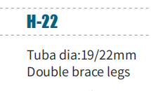ขาตั้งไฮแฮท H-22, ขาตั้งกลองไฮแฮทแบบ 3 ขา ปรับระดับได้ พร้อมแป้นเหยียบที่มีความนุ่มนวล น้ำหนักเบา - Product Image 4