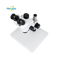 REHAZE Lab Trinocular Compound Stereo Microscope 10x Eyepiece 1080p HD LED Display Auto Focus IP53 with External Display Support