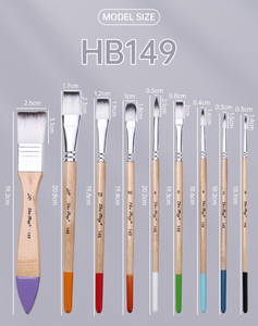 Ensemble de 9 pinceaux de <span class=keywords><strong>peinture</strong></span> de qualité supérieure, pinceaux d'artiste pour <span class=keywords><strong>peinture</strong></span> à l'huile, à l'aquarelle et à l'acrylique - Product Image 4