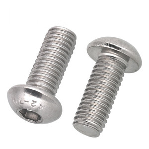Vis à tête ronde en acier inoxydable 304 de haute qualité ISO7380, M1.6-M8, M2-M5, différentes tailles métriques, norme ISO, finition brute - Product Image 5