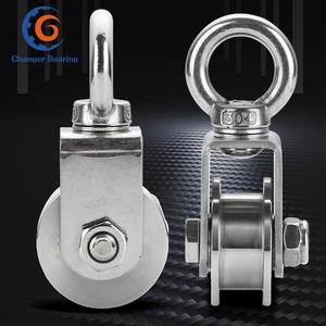 U/V/H Rãnh Nâng Dây Dây Ròng Rọc 201/304 Thép Không Gỉ Theo Dõi Treo Nhiệm Vụ Nặng Nề Kéo Bánh Xe - Product Image 6