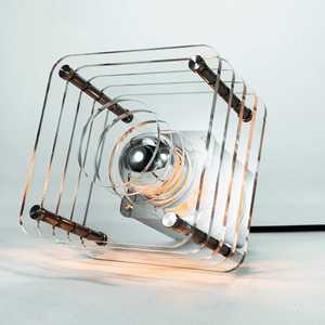 Lampe murale moderne de style Bauhaus avec un design décoratif carré multicouche créatif pour chambre à coucher, montage en surface - Product Image 2