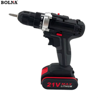 Perceuses à percussion sans fil 21V faciles à utiliser, ensemble combiné d'outils à main multifonctions à batterie au lithium