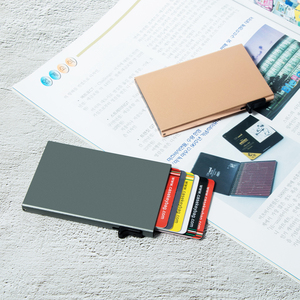 2023 Hot Sale Metal Slim <b>Wallet</b> Anti-theif Credit Card Case Cover Cardholder RFID Pop up <b>Wallet</b> Protection <b>Holders</b> - Product Image 2