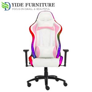 <span class=keywords><strong>Silla</strong></span> Gamer RGB con Logo de juego de oficina, sillón <span class=keywords><strong>Gaming</strong></span> con luces y altavoces, color blanco y negro - Product Image 2