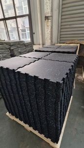 Absorption acoustique haute dentisterie 3mm -- tapis en caoutchouc d'épaisseur de 10mm sous les rouleaux de sol pour l'exercice à la maison de gym - Product Image 2