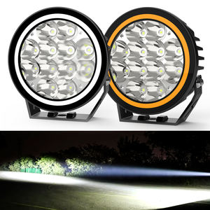 Luces de Conducción Antiniebla Led Redondas de 7 Pulgadas, 12V 24V con Homologación E-Mark para Camión 4X4 y Vehículo Todoterreno, con Haces de Luz Puntual y DRL en Blanco y Ámbar - Product Image 6