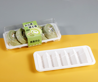 Plateaux à sandwich réutilisables TRAYA en PET écologique, lot de 6, avec couvercles, pour la restauration et la préparation de repas, gaufrage disponible