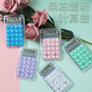 Mini Candy Colored Calculator Portable Small Office Student Use Battery Powered ABS <b>Material</b> - Product Image 1