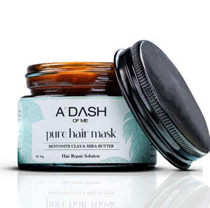 ADASH OF ME Mascarilla Capilar Pura con Arcilla Bentonita y Manteca de Karité para Desintoxicación del Cuero Cabelludo y Solución Reparadora del Cabello 40g Tratamiento Natural - Product Image 1