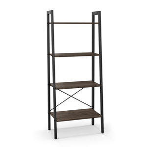 DB 4-Tier Bookshelf Metal <b>Frame</b> and Adjustable Foot Pads Bookcase & Bookshelf - Product Image 1
